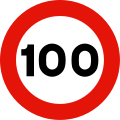 velocidad maxima 100